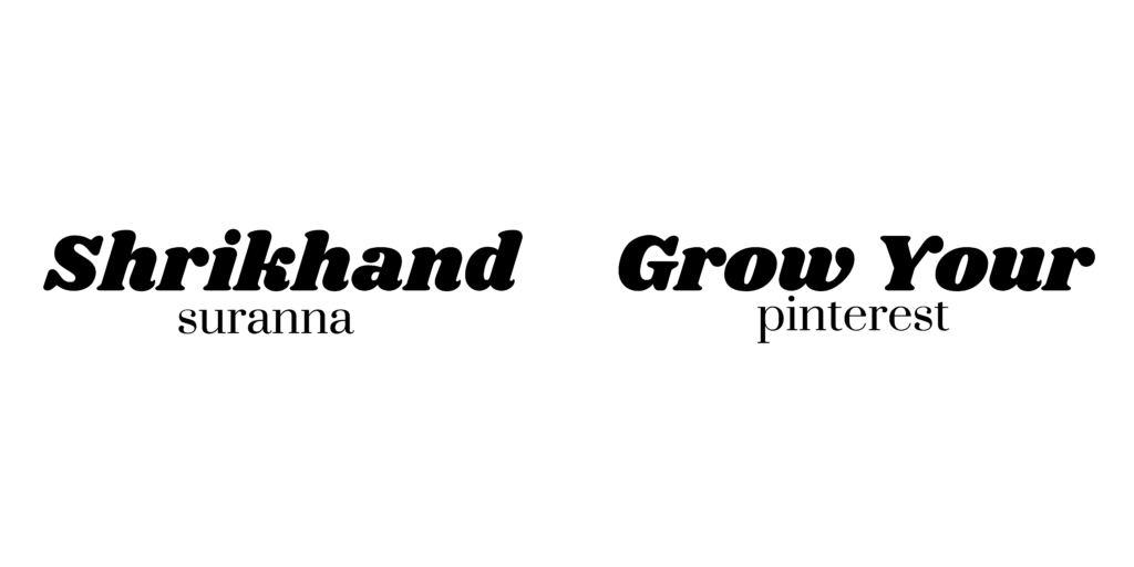 Shrikhand and Susanna canva font pairings