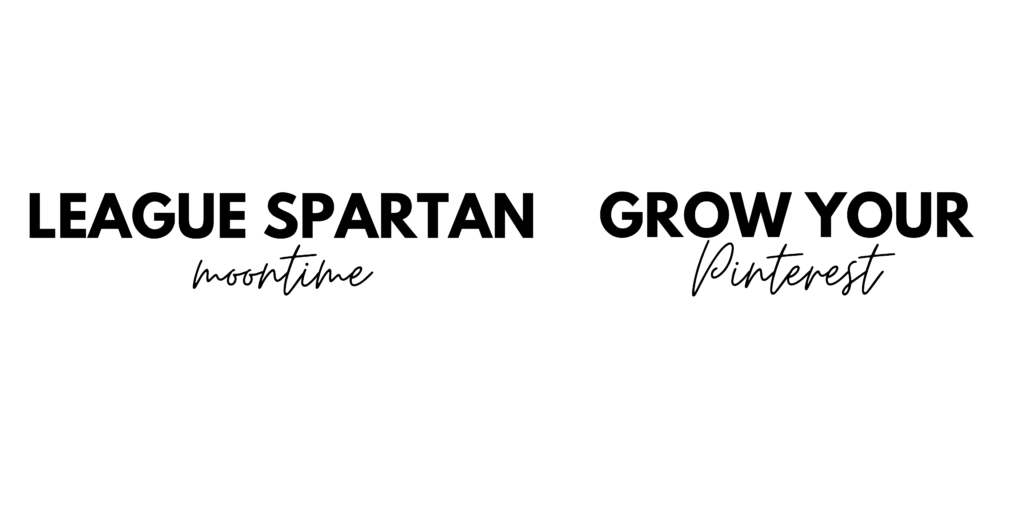 free canva font pairings: league spartan and meantime
